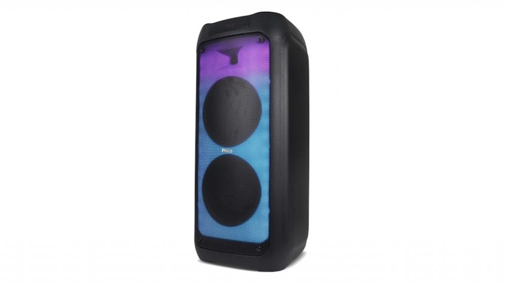 Som potente e show de luzes: caixa de som Philco Extreme Flash Lights está em oferta