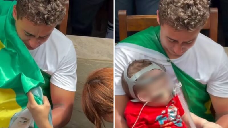 Nikolas Ferreira ora por bebê com doença rara durante caminhada: “Deus faz o impossível”