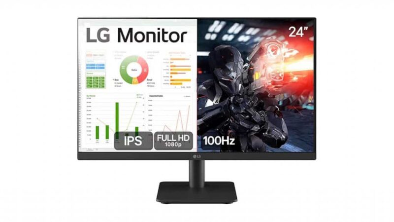 Monitor em oferta: modelo de 24 polegadas da LG tem desconto extra no Pix