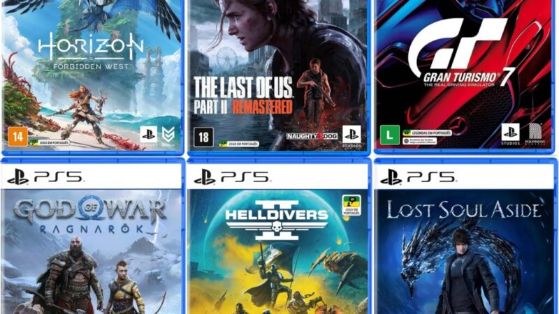 Semana do consumidor da Amazon tem jogos de PS4 e PS5 por menos de R$ 150, com até 70% de desconto