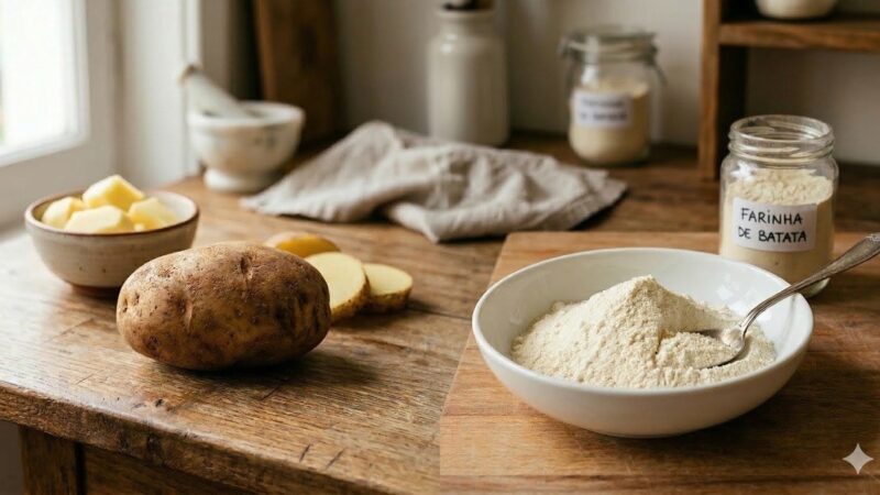 Pesquisa transforma ‘água de batata’ em farinha para produção de alimentos
