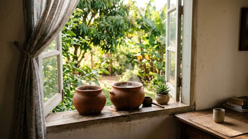 Truque indiano com barro refresca a casa e reduz até 15°C sem ventilador