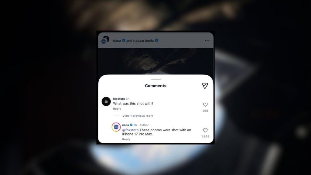 Saiba o que os astronautas usam para tirar fotos e gravar vídeos na Artemis 2