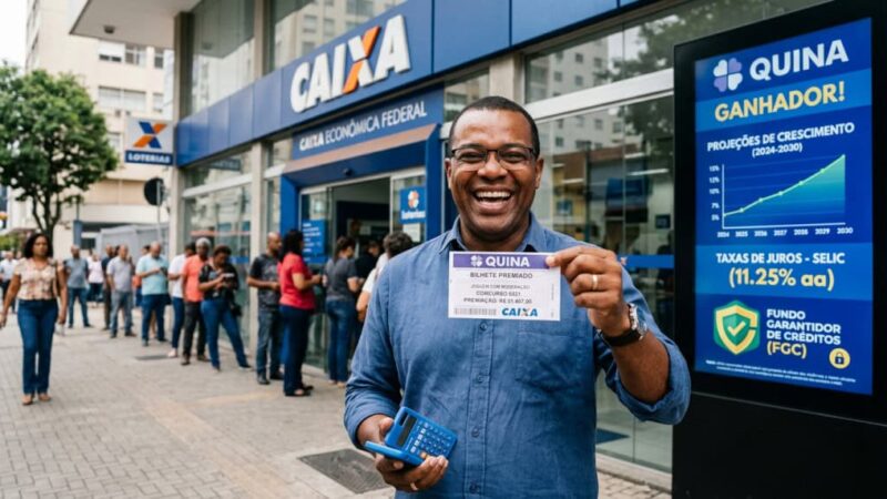 Quanto rende o prêmio de R$ 18,5 milhões da Quina na poupança?