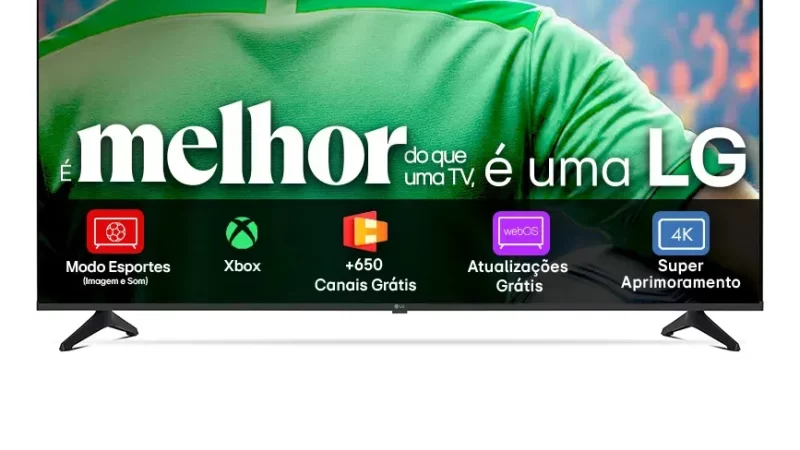 Smart TV LG UA75 55″ 4K com 46% OFF