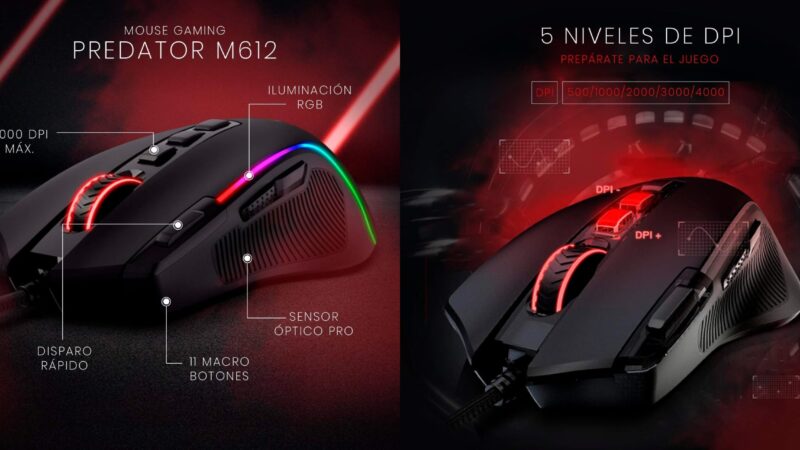 Mouse Gamer Redragon Predator entra em oferta na Amazon por menos de R$ 80