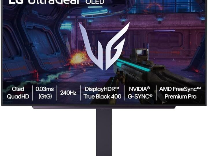 Monitor OLED gamer da LG entra em oferta na Amazon e chama atenção por tela de 240Hz