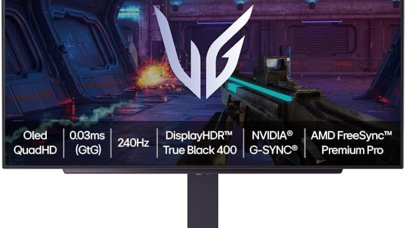 Monitor OLED gamer da LG entra em oferta na Amazon e chama atenção por tela de 240Hz